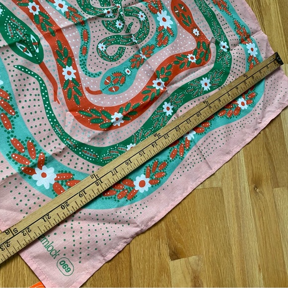 Lark & Ives Hair Scarf Set & Hemlock Bandana Bundle - Pink, Ivory Multicolor NEW - Picture 9 of 10